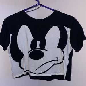 Divide/H&M shirt, Mickey Mouse, cropped